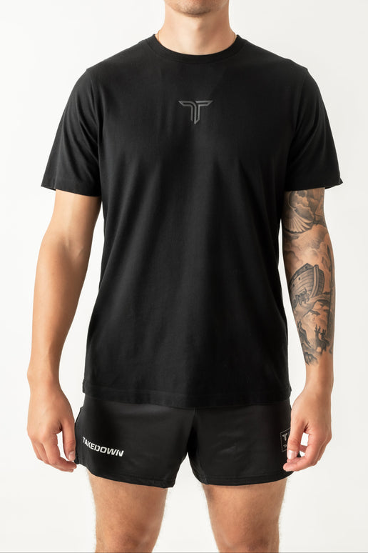 Essential T-Shirt - Black Icon - Black