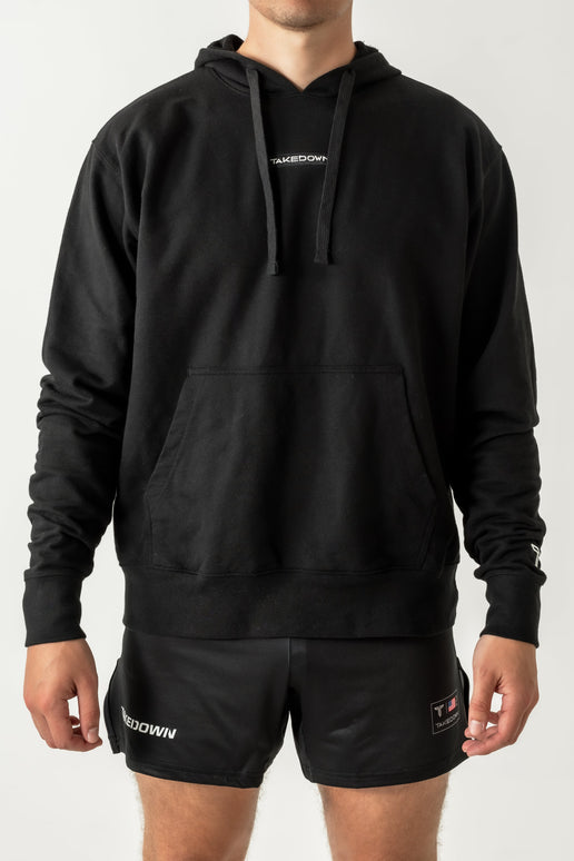 Takedown Chest Logo Hoodie - Black