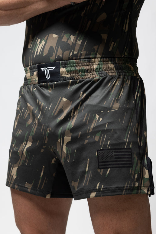 The Patriot Series Fight Shorts (5”&7“ Inseam) - Ranger Green