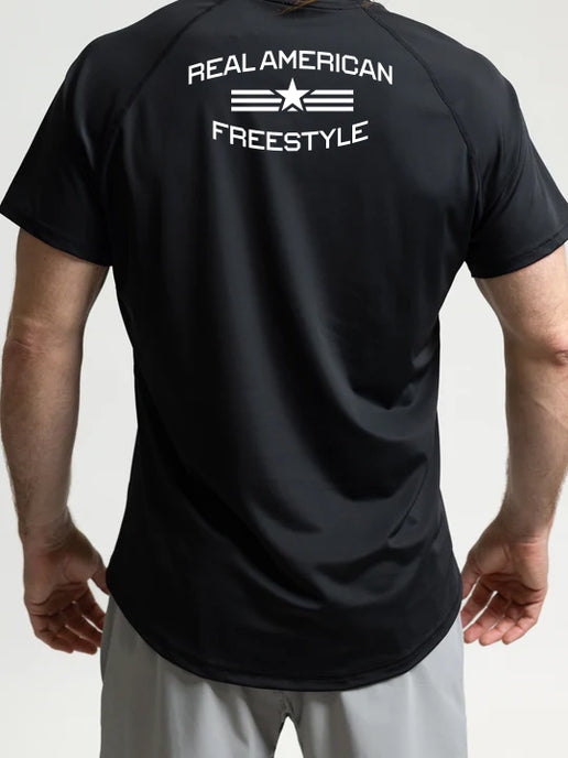Real American Freestyle Intensity Performance Top - Black