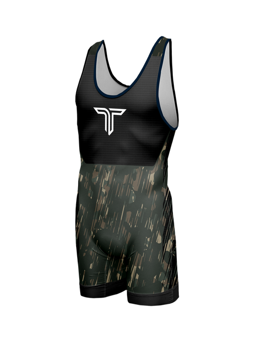 Youth The Patriot Series Wrestling Singlet - Ranger Green