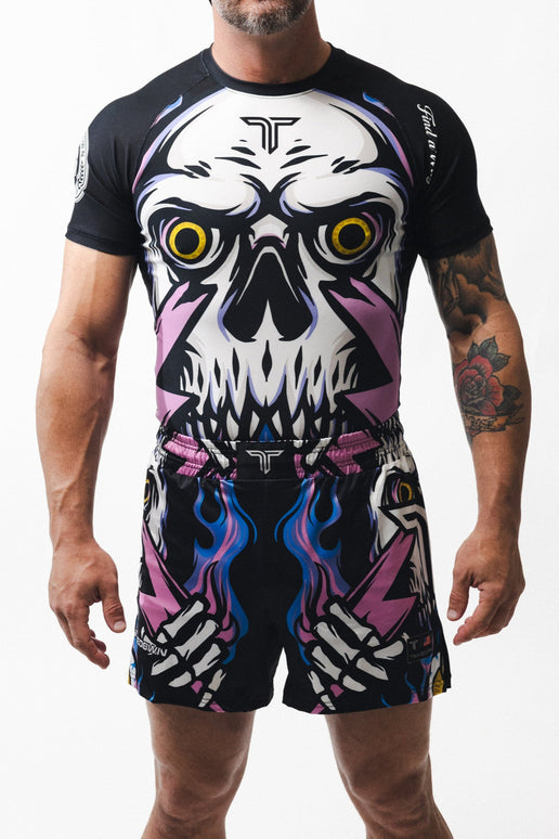 Lightning Skull Fight Kit (Fight Short & Rashguard Bundle)
