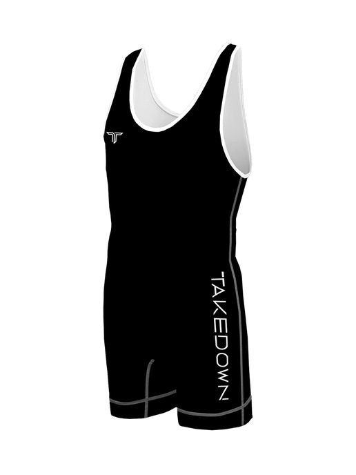 Youth Black Essential Wrestling Singlet