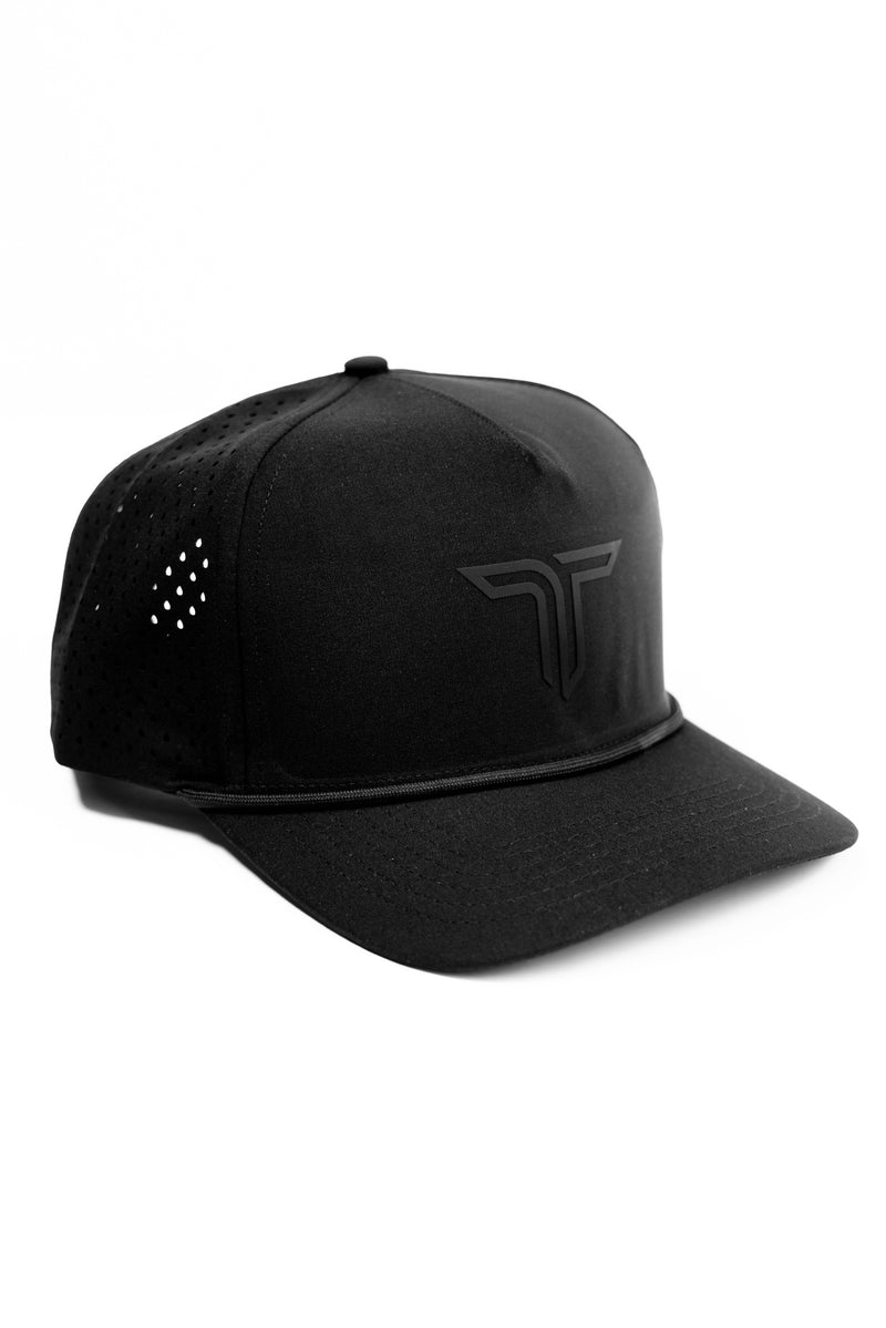Takedown Laser Cut Mesh Rope Hat – Black