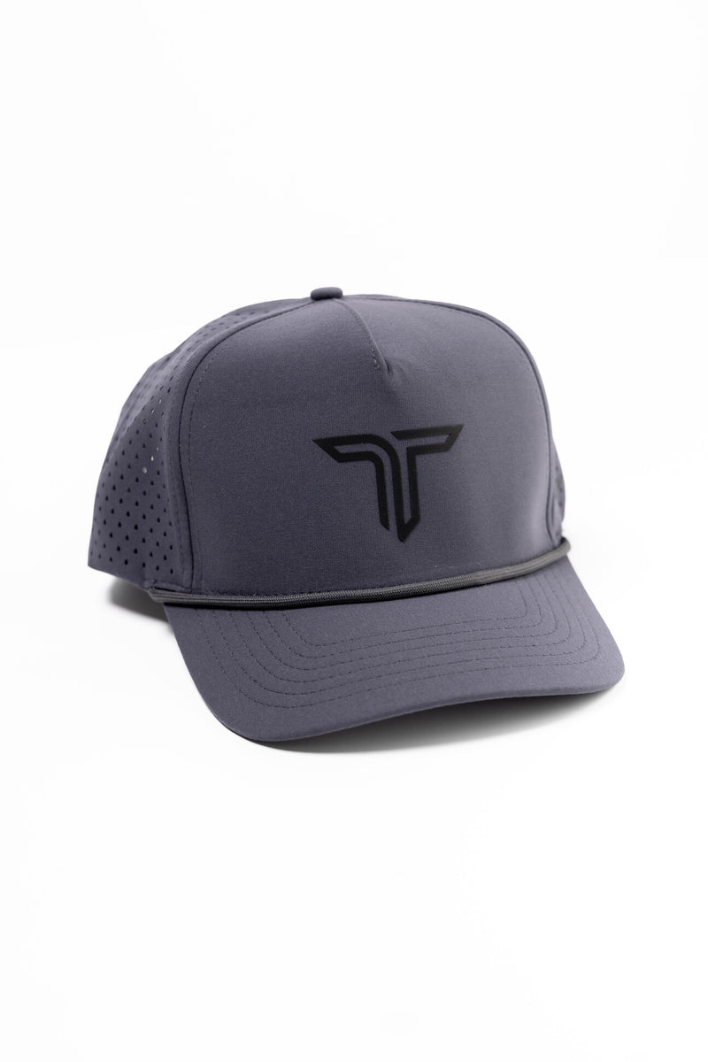 Takedown Laser Cut Mesh Rope Hat – Grey