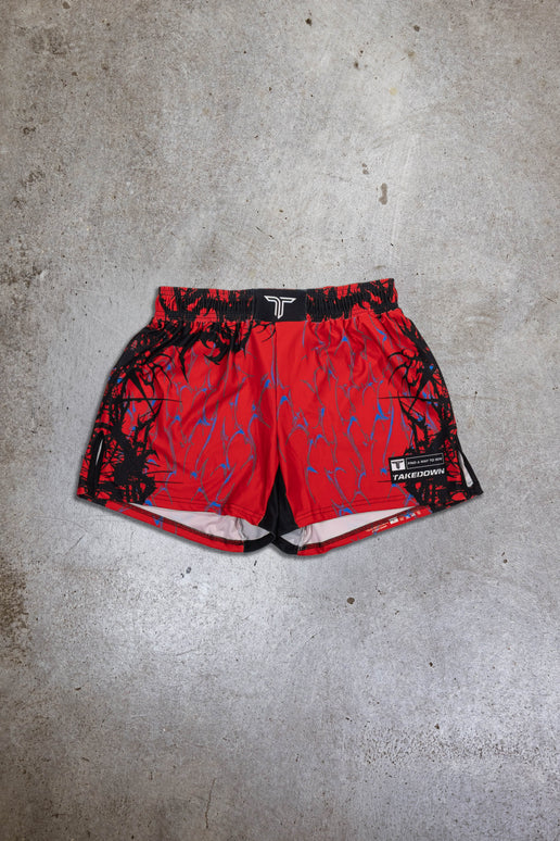 Youth Symbiotek Fight Shorts - Red