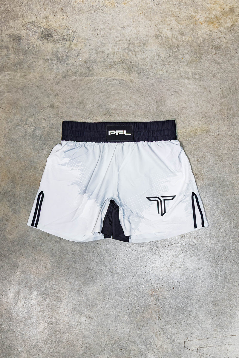 PFL Kaos Camo 5” Pro Fight Short - White