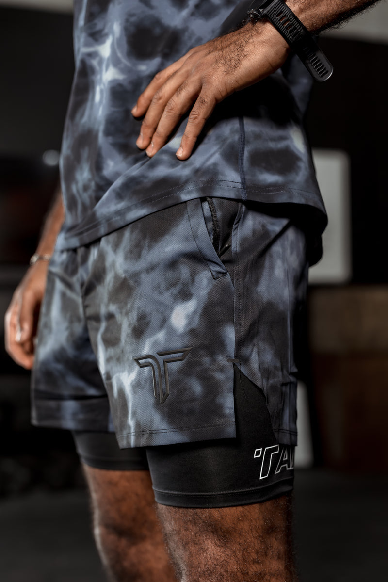 T-Tech Lined Training Shorts (5” Inseam)- Midnight Smoke