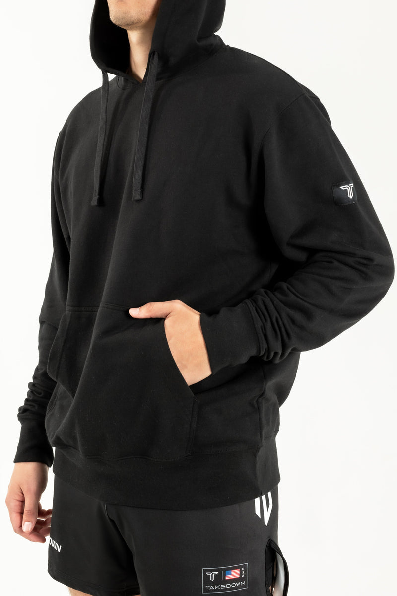 Takedown Sleeve Patch Hoodie - Black