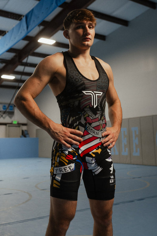 Star Spangled Wrestling Singlet