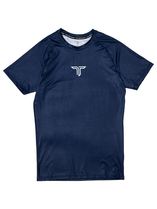 Youth Essential Short-Sleeve Rashguard - Navy