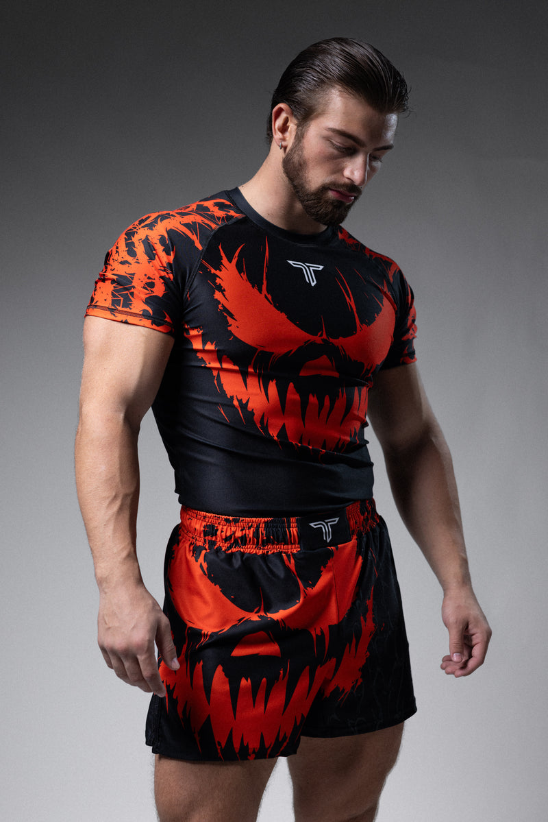 Jack O' Lantern Short-Sleeve Rashguard