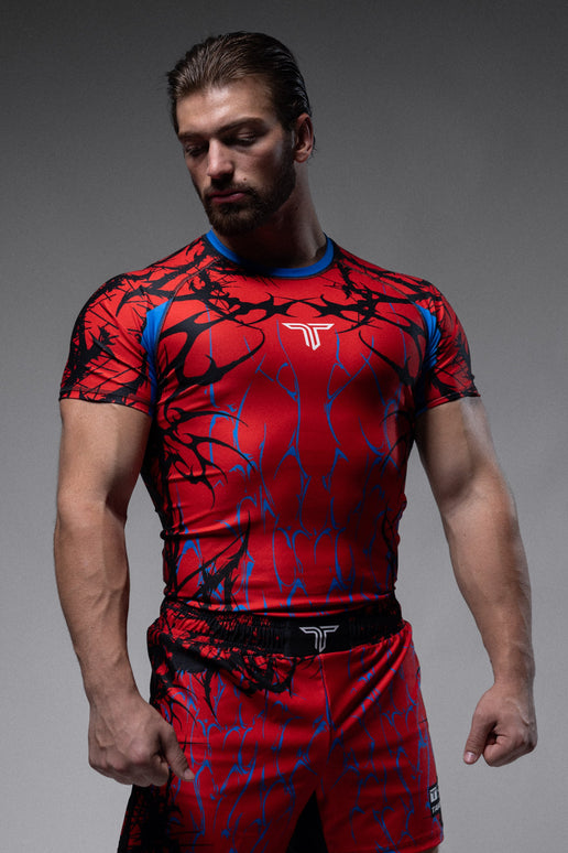 Symbiotek Short-Sleeve Rashguard - Red