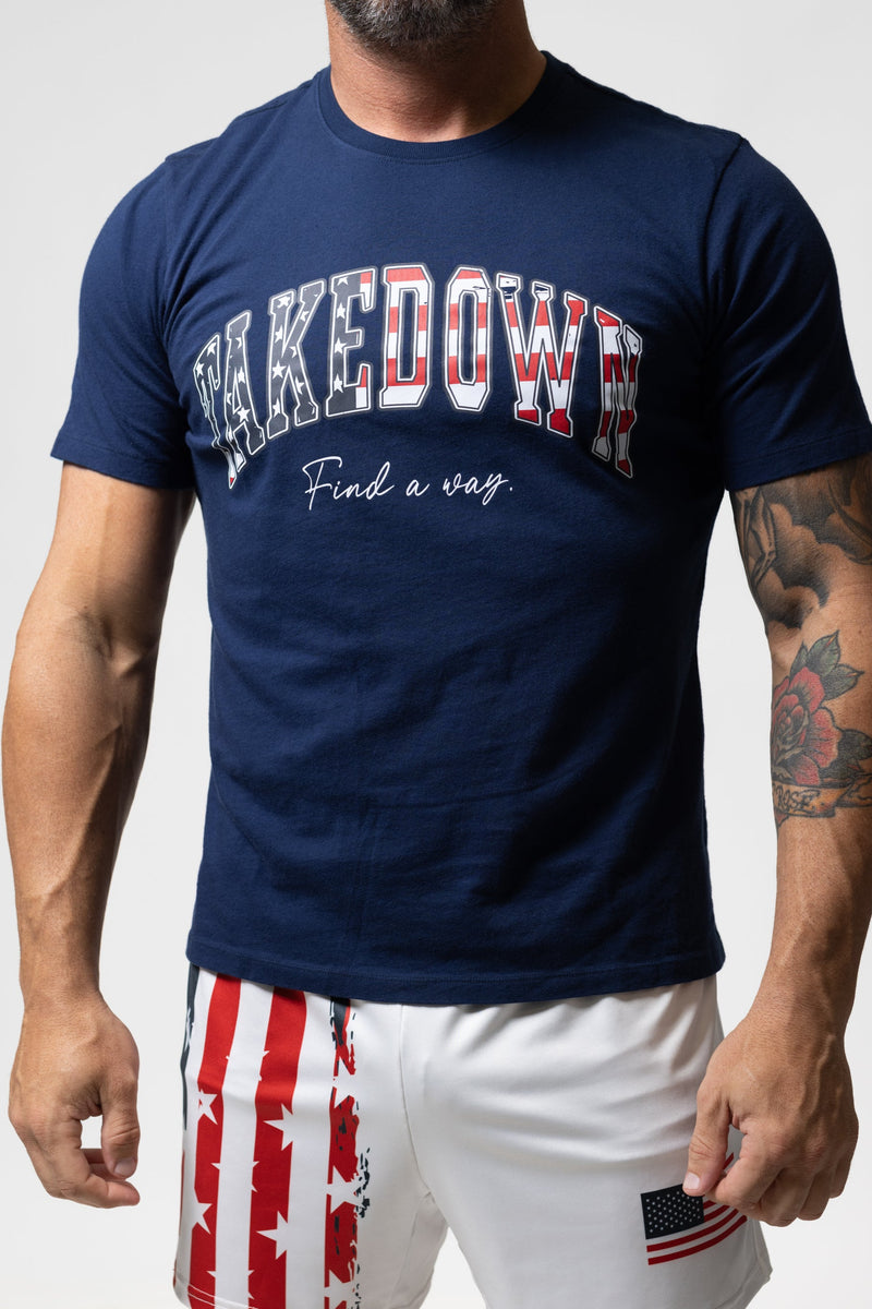 USA Arch T-Shirt - Navy