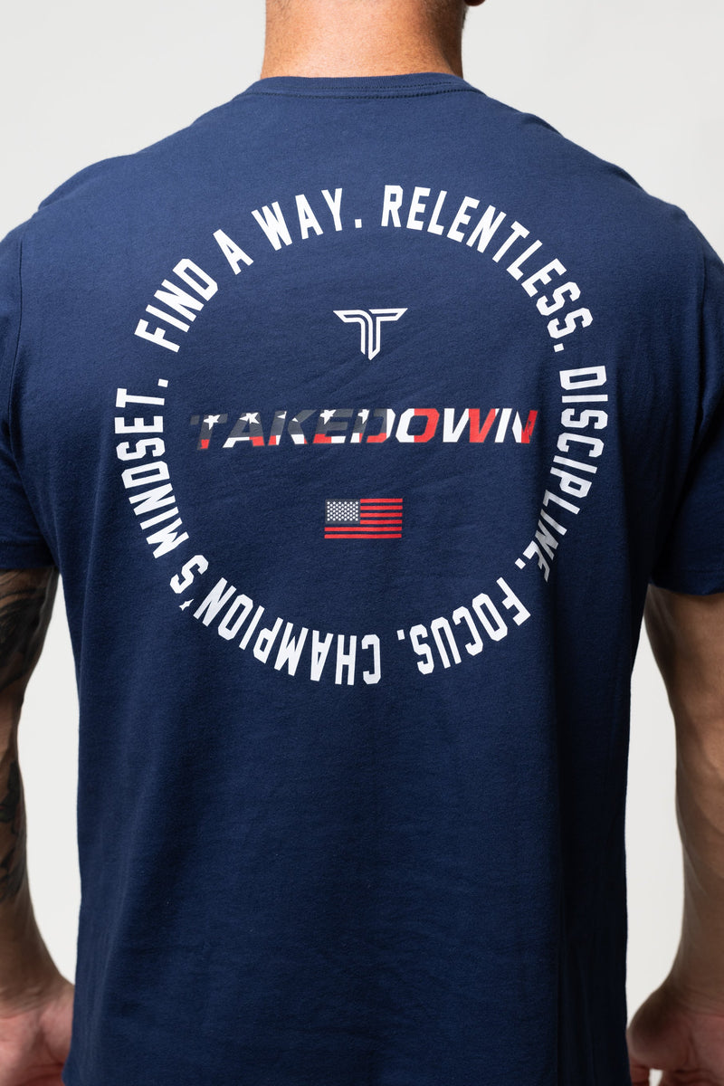 USA Find A Way T-Shirt - Navy