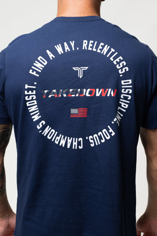 USA Find A Way T-Shirt - Navy