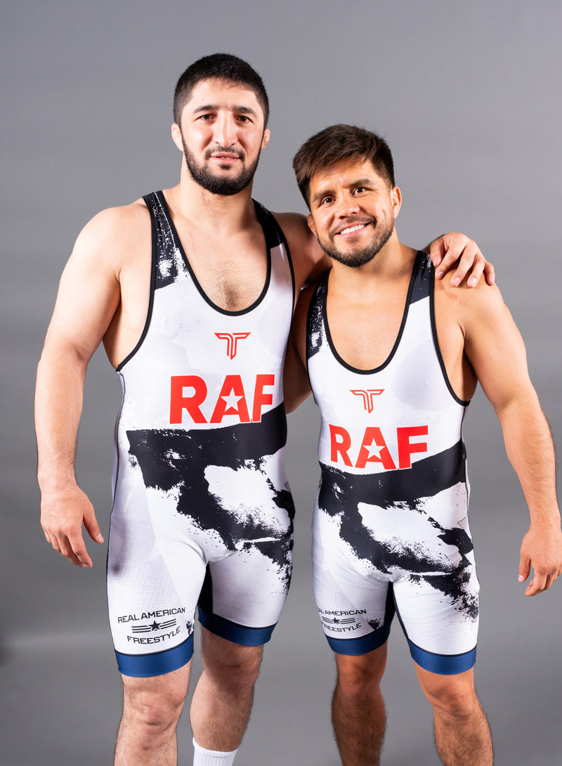 RAF Georgia Wrestling Men's Singlet - Black/White