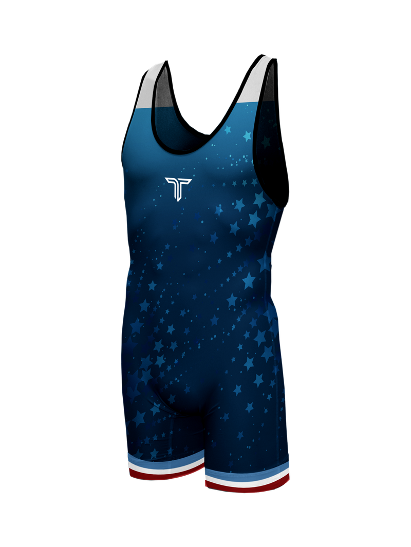 Racing Stars Wrestling Singlet