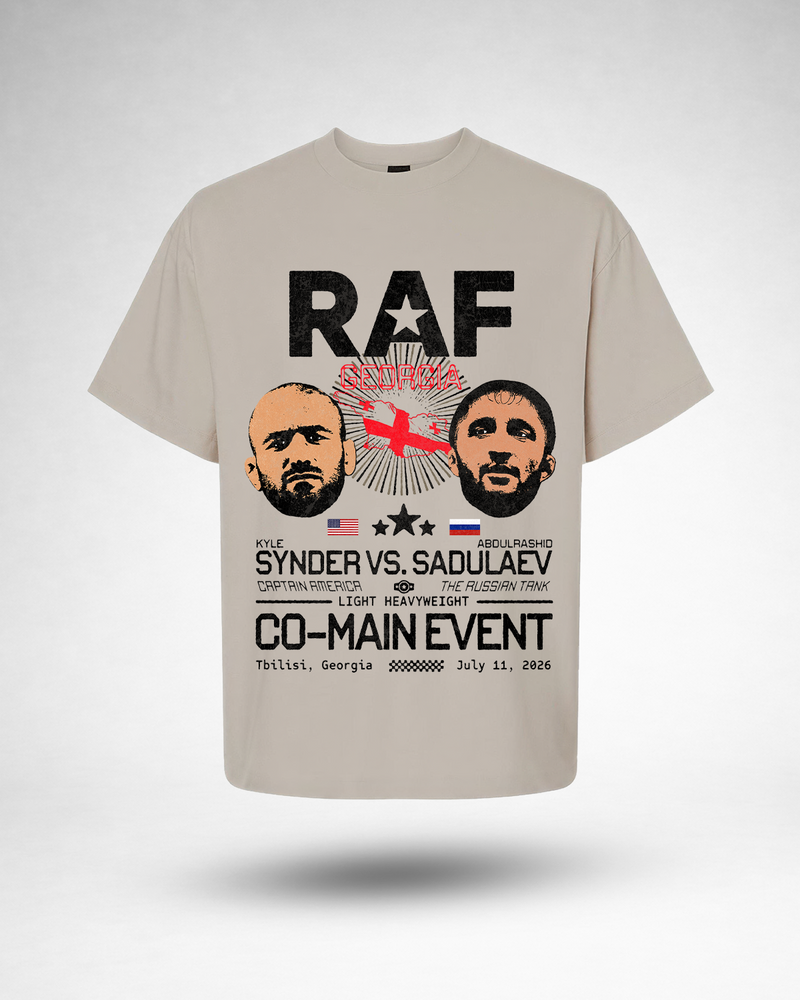 RAF Georgia Co-Main Event Oversized Tee - Sand