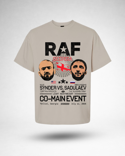 RAF Georgia Co-Main Event Oversized Tee - Sand