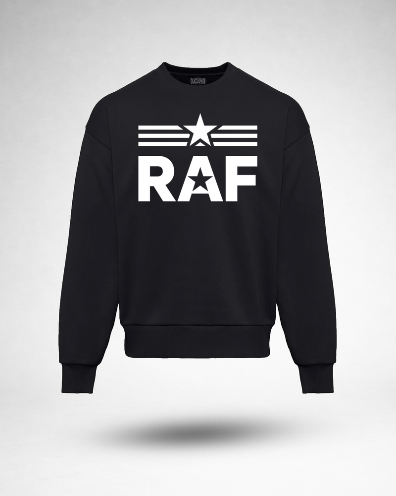 RAF Logo Crew Neck - Black