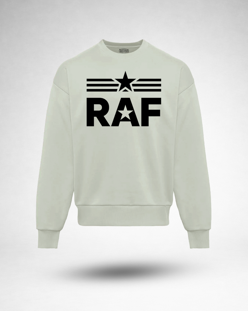 RAF Logo Crew Neck - Bone-White