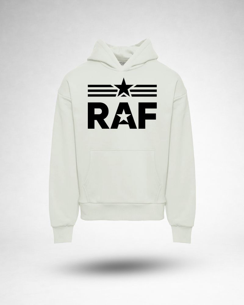 RAF Logo Hoodie - Bone-White