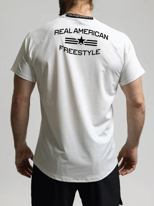 Real American Freestyle Intensity Performance Top - White