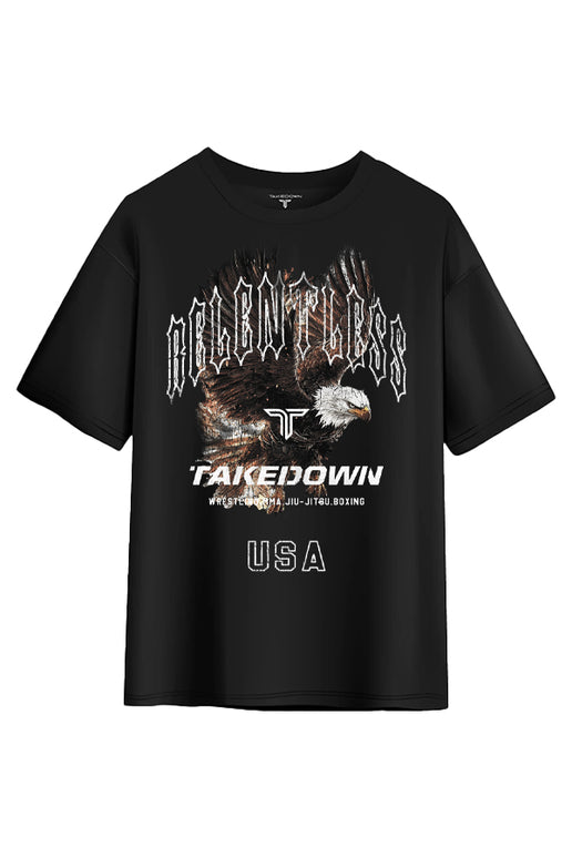 Relentless Oversized T-Shirt - Black