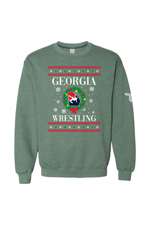 Team GA Holiday Crewneck - Heather Sport Dark Green