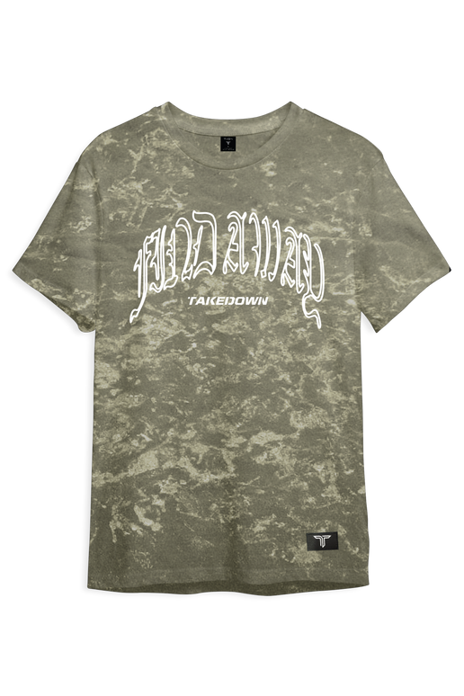 Find A Way Acid Wash T-Shirt - Military Green