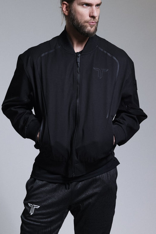 The Oversized Bomber Jacket - Black