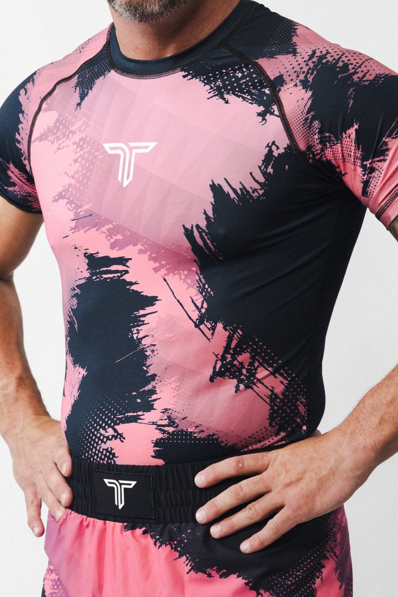 Kaos Camo Short-Sleeve Rashguard - Watermelon