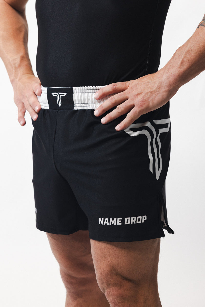 Ranked Jiu Jitsu Fight Shorts (5”&7“ Inseam) - White