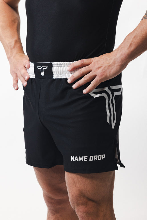 Ranked Jiu Jitsu Fight Shorts (5”&7“ Inseam) - White